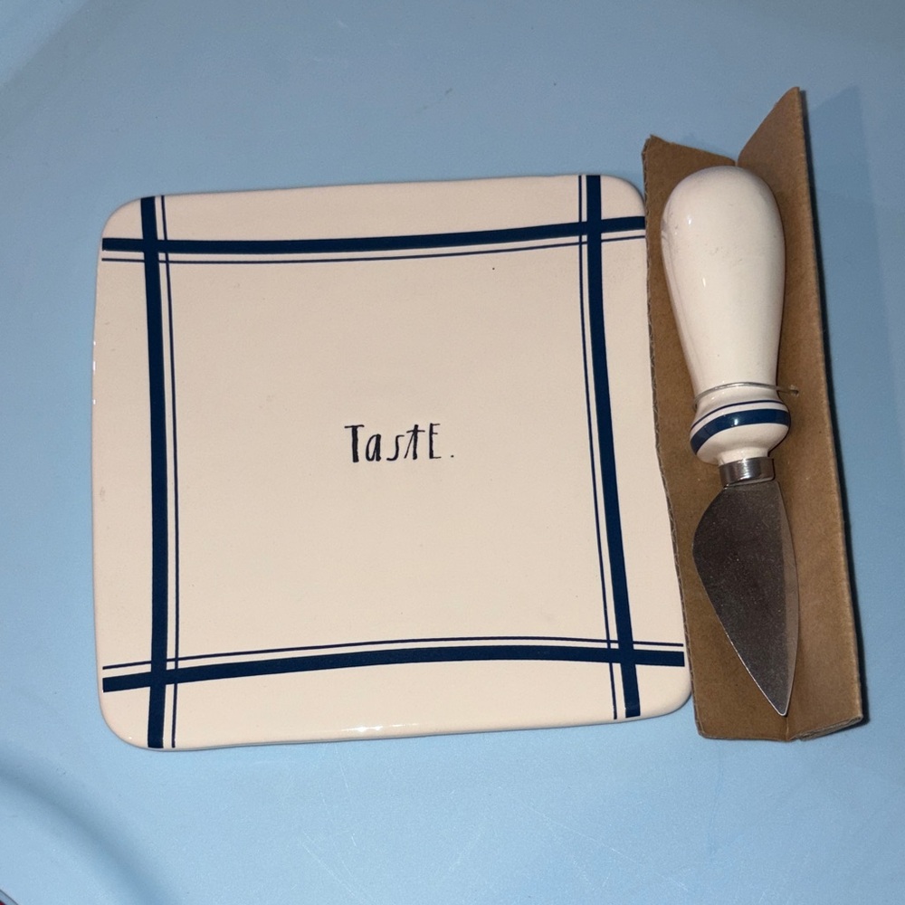 Rae Dunn TASTE cheese plate